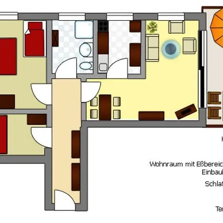 شقة Ferienhaus Am Yachthafen, Moewe *